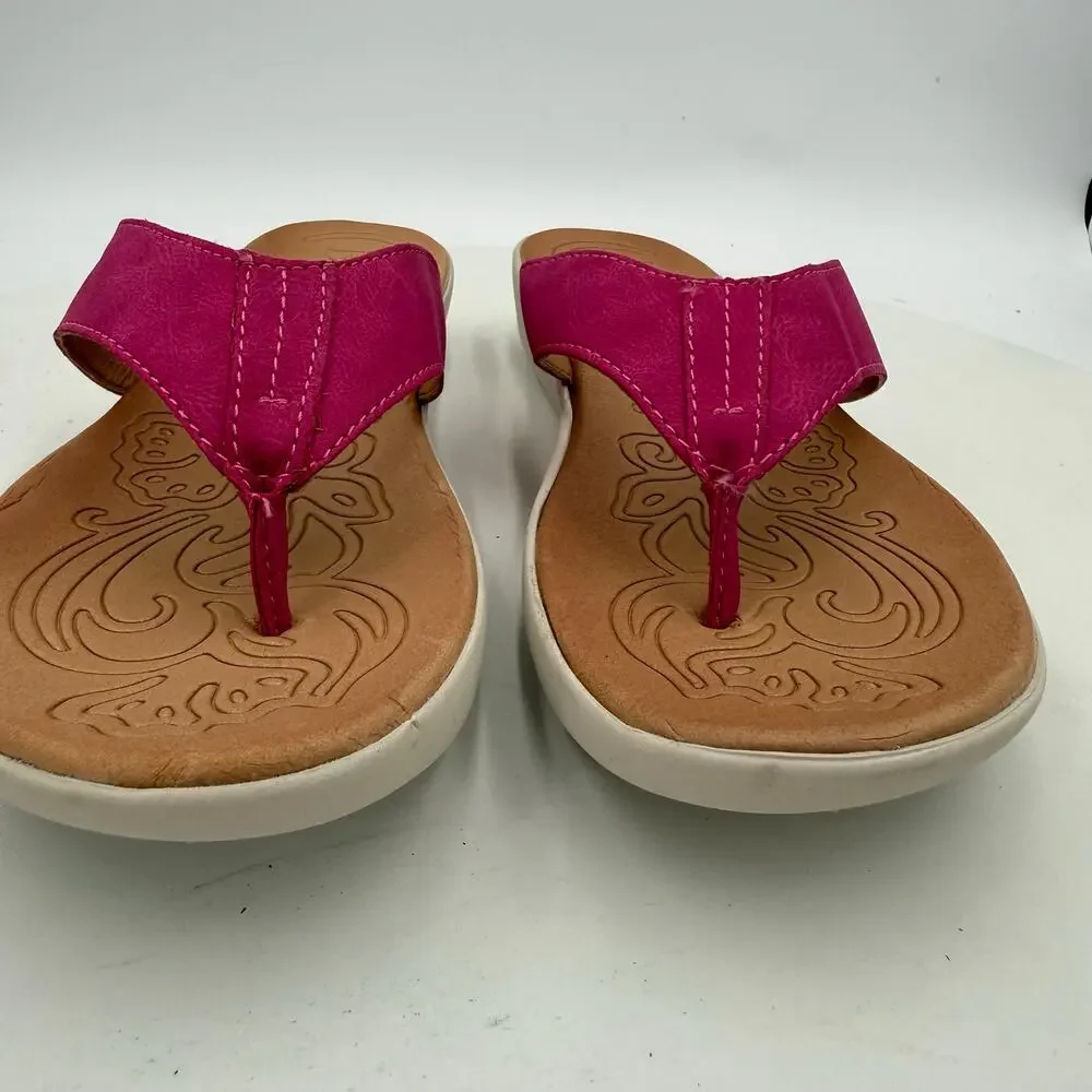 BOC By Born Aimee Thong Pink Sandal Size 7